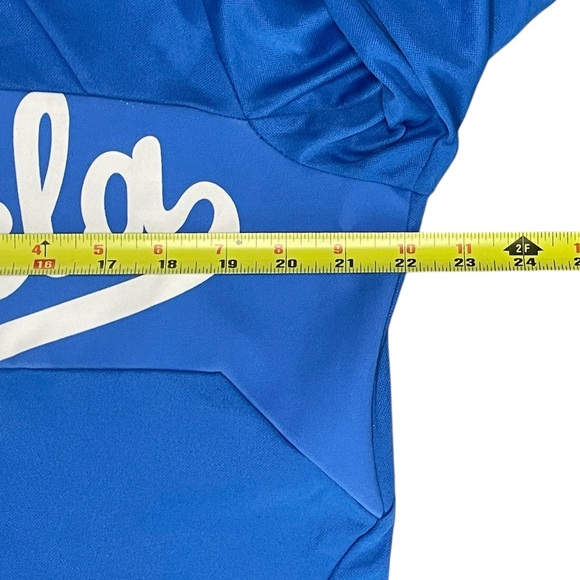 UCLA Adidas Track Jacket Womens Large Blue White Pockets Zip Lightweight Bruins - Picture 8 of 14